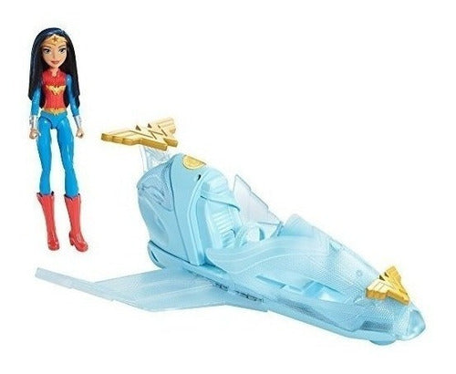 Mattel DC Super Hero Girls Wonder Woman Doll and Invisible Jet 0