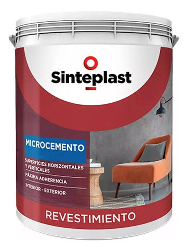 Sinteplast Microcemento En Pasta Gris Listo Para Usar 5kg 0