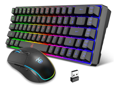 Snpurdiri Wireless Gaming Keyboard and Mouse Combo with LED Lighting 0