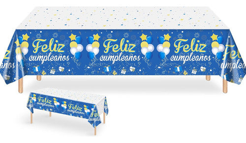 Genérica Feliz Cumpleaños Rectangular Tablecloth 137x274cm Lv 7