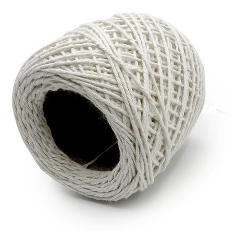 Natural Cotton Thread 1mm for Macrame Weaving 60 Meters 0