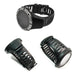 ALIKSO Luxury Black Rubber Replacement Watch Band Strap for SUUNTO Ambit 3 Peak/Ambit 2/Ambit 12R 2S Series 3