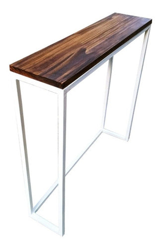 Modern Wooden and Iron Console Table Dressoir for Entryway 2