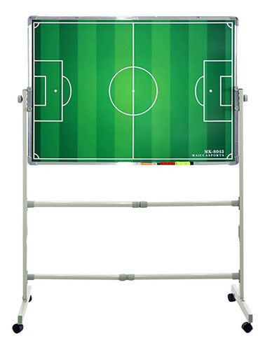 Pizarra Tablero Futbol Con Soporte Ruedas 70x100cm 0