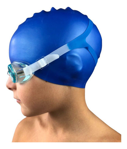 Origami Kids Swimming Kit: Goggles and Speed Printed Cap 111