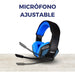 Global Electronics Gaming Headset with Microphone and Stereo Lights EPGMR148 Blue 4