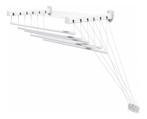 Gimi Wall or Ceiling Clothes Drying Rack 1.2m 0