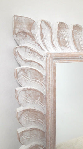 Wooden Mirror/Leaf Design 58x68 Origin Asia 1