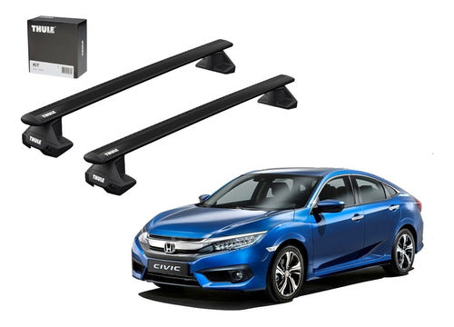 Thule Wingbar Evo Black Honda Civic X 0