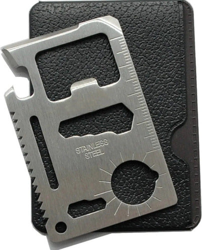 Survival Steel 11-Function Card With Case 0