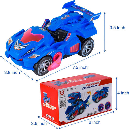 MoDuer Dinosaur Toys for Kids: Transforming Car Toy 6