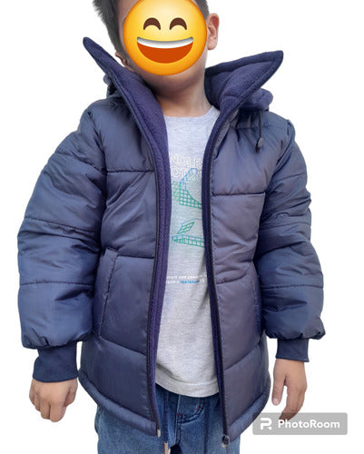 Vi-mar Campera Azul Marino Con Polar Escolar Niños 0