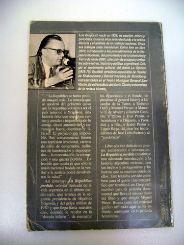 La Republica Perdida Luis Gregorich Libro 1983 Alfonsi Boedo 1