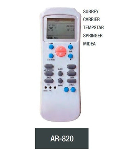 Surrey Carrier Air Conditioner Remote Control AR820 1