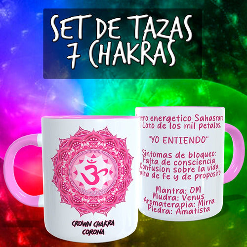 Set De Tazas Personalizadas Siete Chakras 7