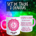 Set De Tazas Personalizadas Siete Chakras 7