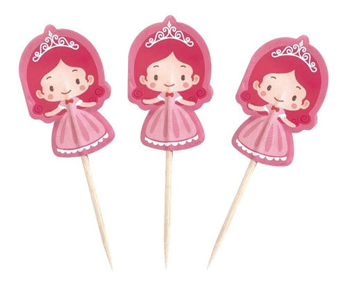 Party Store Pinche Adorno Cupcake Copetin Princesa X 20 Uni Cotillon 0