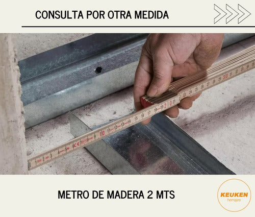 Stabila Metro De Madera Aleman Carpintero Original X 1 Mt 6