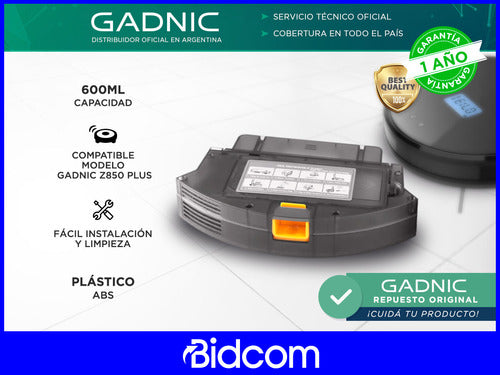 Gadnic Repuesto Original Deposito De Polvo Aspiradora Robot 1