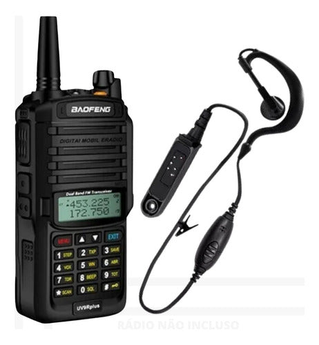 Kit 5 Fone Baofeng Para Radio De Comunicaçao Uv-9r / 9r Plus 5