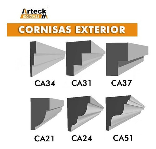 Arteck GA36 150 mm X 25 mm Telgopor Exterior Mouldings Guard 4