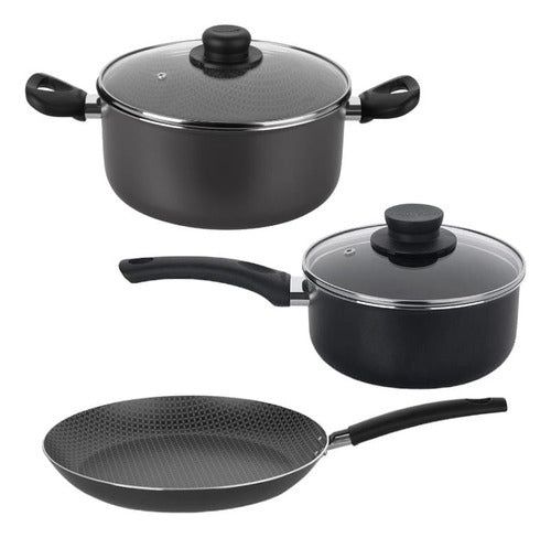 Multiflon Non-Stick Cookware Set - 3 Pieces 0