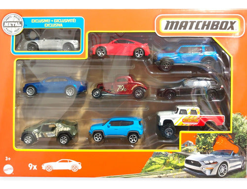 Matchbox Pack X 9 Autos Mattel Lanus 1