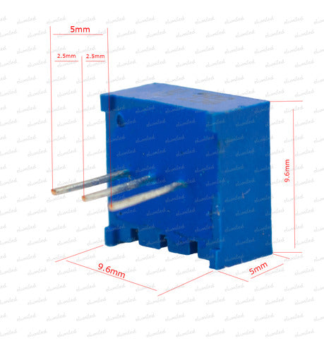 ELUMILED 10 Preset Trimpot 3386u Horizontal 1M 1000000 Ohms 1