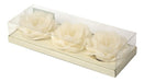 Flor Deco Floating Flower Candles Pack of 3 - Exclusive Decorative Elegance 0