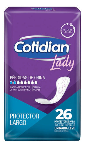 Cotidian Protector Para Incontinencia Lady X 26 0