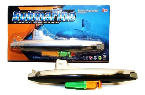 Faydi Submarino Infantil A Pila Bañera Pileta 32 Cm 0