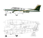 PLANOS RC Beechcraft 36 Bonanza 2174mm 0