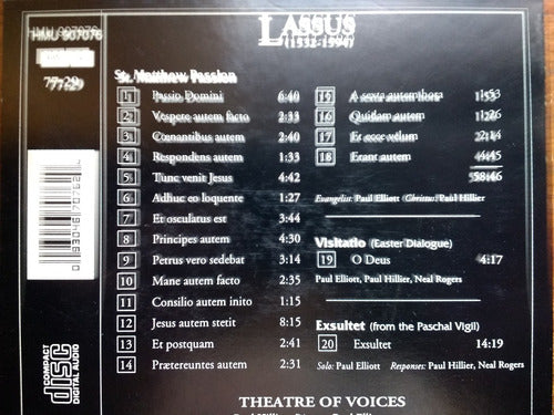 Lassus St. Matthew Passion Visitatio Exsultet Theatre Voices 1