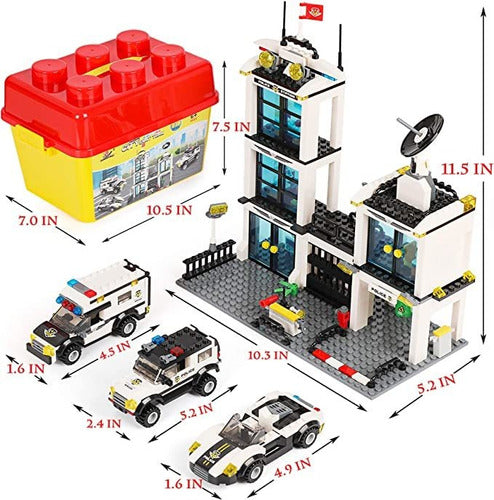 Ep Exercise N Play City Police Station Building Set of 736 Pieces 5