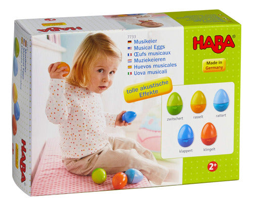 Haba Musical Eggs, Wooden Eggs - 7350718 6