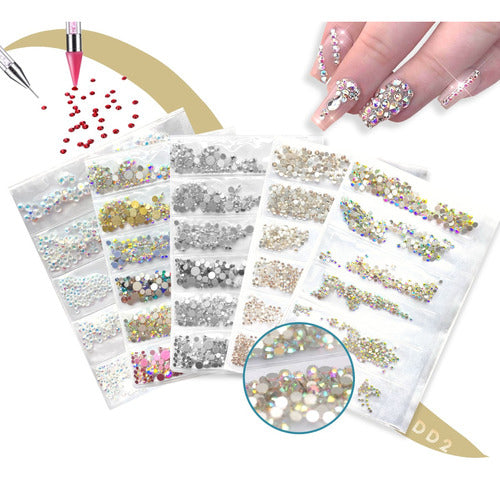 DD2 Strass Crystals 3D Stones for Nail Decoration Nail Art 0