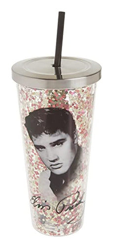 Spoontiques 21301 Elvis Presley - Vaso Con Purpurina Con Paj 0