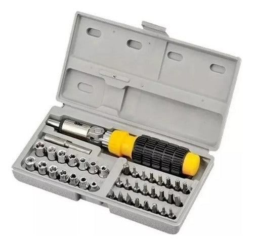 Aiwa Screwdriver Set Phillips Pala Kit 41 Pcs Criquet Tubes 0