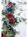 Ponatia 5ft Artificial Burgundy Rose Flower Garland 3