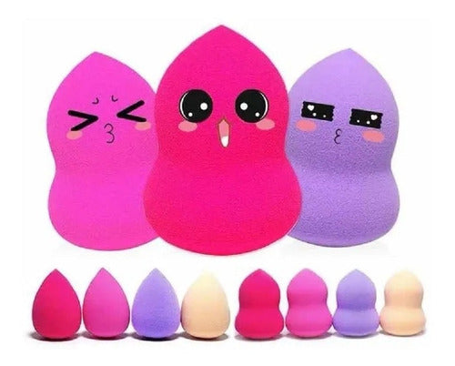 Daikon Set Of 5 Makeup Blender Sponges For Foundation, Contouring, And Concealer 0