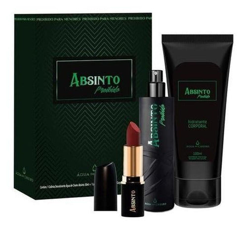 Kit Absinto Proibido Shot 30ml Feminino Água De Cheiro 0