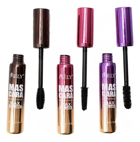 Max Volume Waterproof Mascara Black 12ml by Mely 2