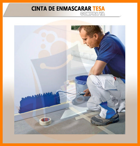 Tesa Cinta Enmascarar Uso General Interiores Pintar 36mmx50m 5