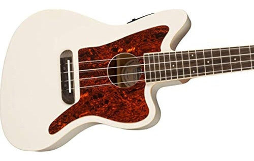 Fender Ukulele Fullerton Jazzmaster - Olympic White 1