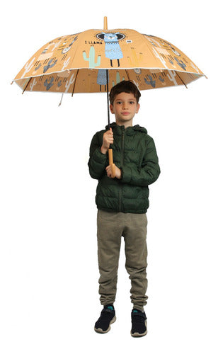 Elástica Automatic Umbrella Llama for Kids, Men and Women - Imported 6