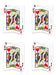 Beistle 4 Pieces 3-D Playing Card Centerpieces, 12", Multi 0