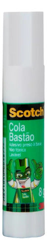 Cola Bastão Scotch Original Lavável 8g 3m Sem Solventes 0