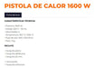 Lusqtoff 1600W Heat Gun, Hot Air 2 Temp 350-500ºC 2
