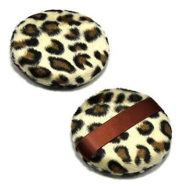 Leopard 2 X 3 Inches Round Sponge Puff 1