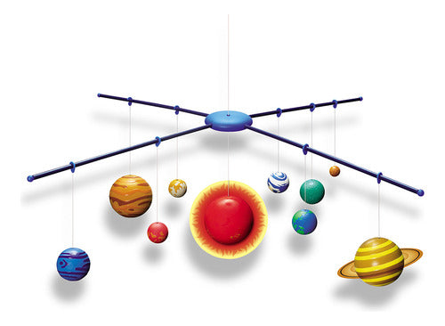 Juego Educativo 4m Modelo 3d Del Sistema Solar Para Colgar 1